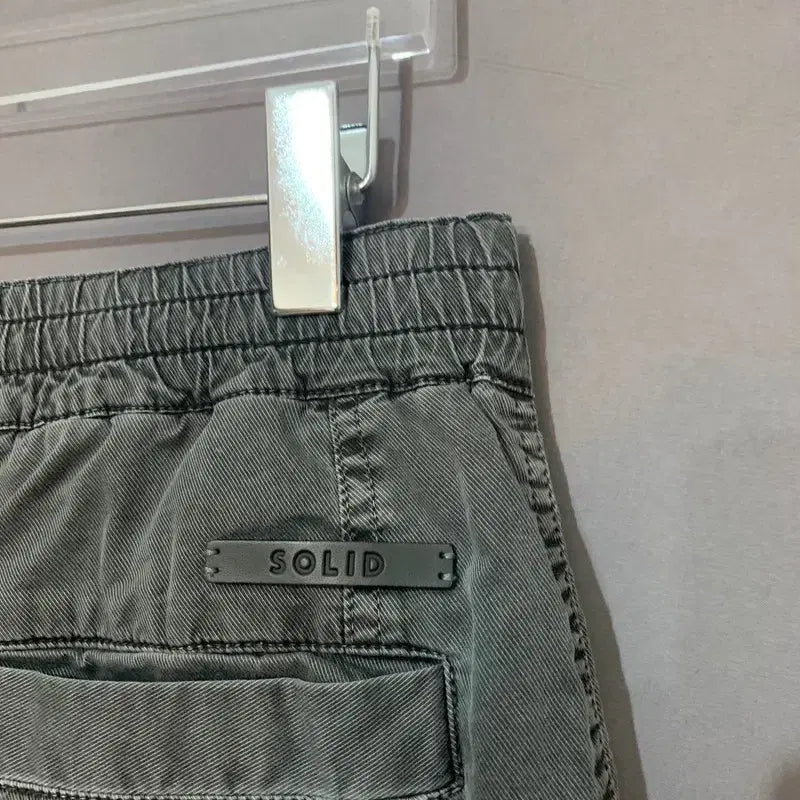 [BUNJANG] Solid Homme Pigment Washed Cargo Jogger Pants / 46 솔리드옴므 피그먼트 워싱 스판 밴딩 카고 조거팬츠