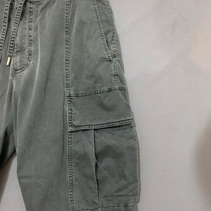 [BUNJANG] Solid Homme Pigment Washed Cargo Jogger Pants / 46 솔리드옴므 피그먼트 워싱 스판 밴딩 카고 조거팬츠
