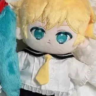 [BUNJANG] Vocaloid Len Nanalen 20cm Doll + Wardrobe / 보컬로이드 카가미네 렌 20cm 속성 솜인형 나나렌+옷장