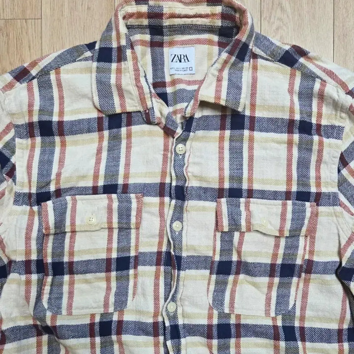 [BUNJANG] Zara Men Winter Long Sleeve Shirt L Size / 미사용 자라맨 겨울 긴팔 와이셔츠 L사이즈 (100정도)(줄자사진 참고