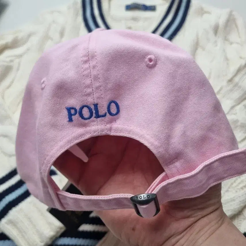 [BUNJANG] Polo Ralph Lauren Pink Ball Cap / 폴로 랄프로렌 핑크 볼캡 모자