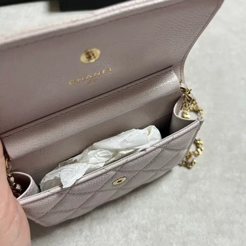 [BUNJANG] Chanel Coco Chain Card Wallet / 샤넬 클래식 캐비어 코코 체인 카드지갑 정품