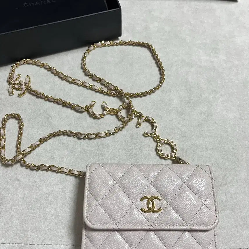 [BUNJANG] Chanel Coco Chain Card Wallet / 샤넬 클래식 캐비어 코코 체인 카드지갑 정품