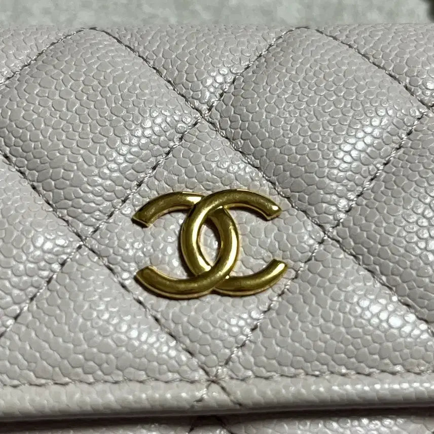 [BUNJANG] Chanel Coco Chain Card Wallet / 샤넬 클래식 캐비어 코코 체인 카드지갑 정품