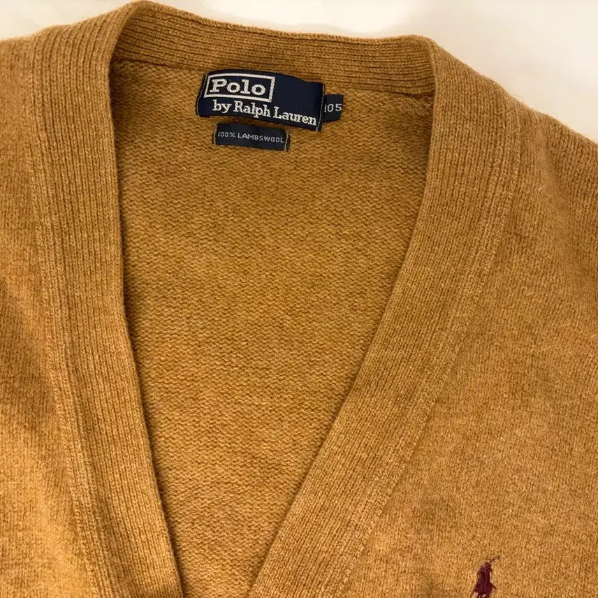 [BUNJANG] Polo Ralph Lauren Brown Cardigan / [105] 폴로 랄프로렌 브라운 가디건