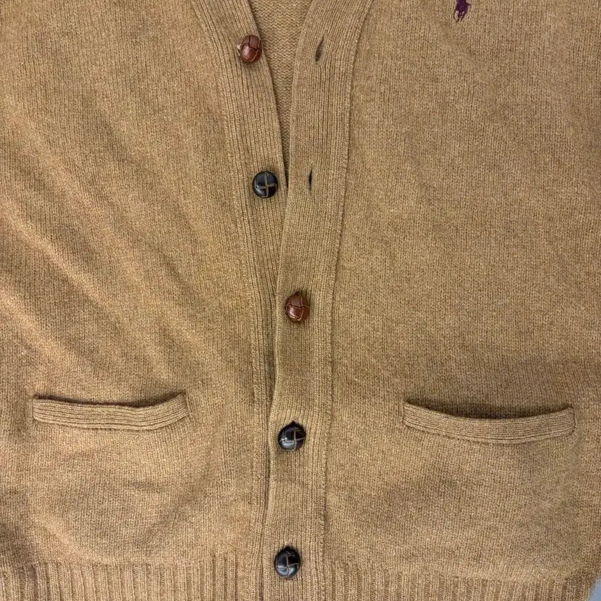[BUNJANG] Polo Ralph Lauren Brown Cardigan / [105] 폴로 랄프로렌 브라운 가디건