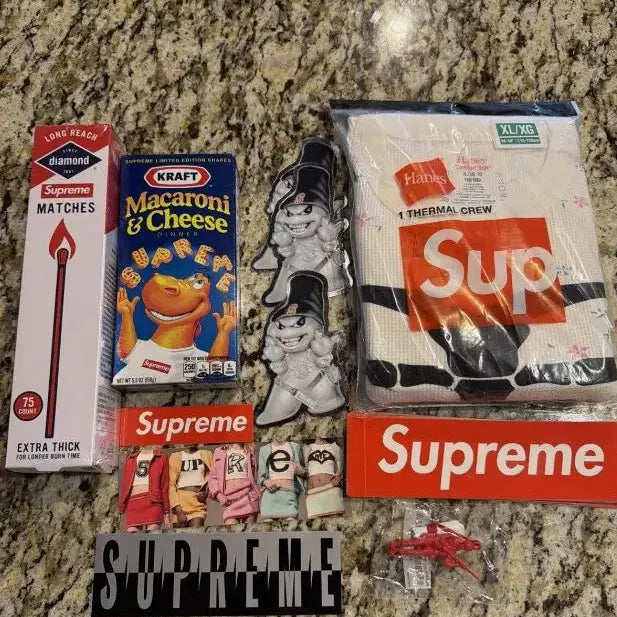 [BUNJANG] Supreme Hanes Thermal Crew Floral / [XL] 슈프림 헤인즈 본즈 써멀 크루 플로럴 (1개입) - 25FW