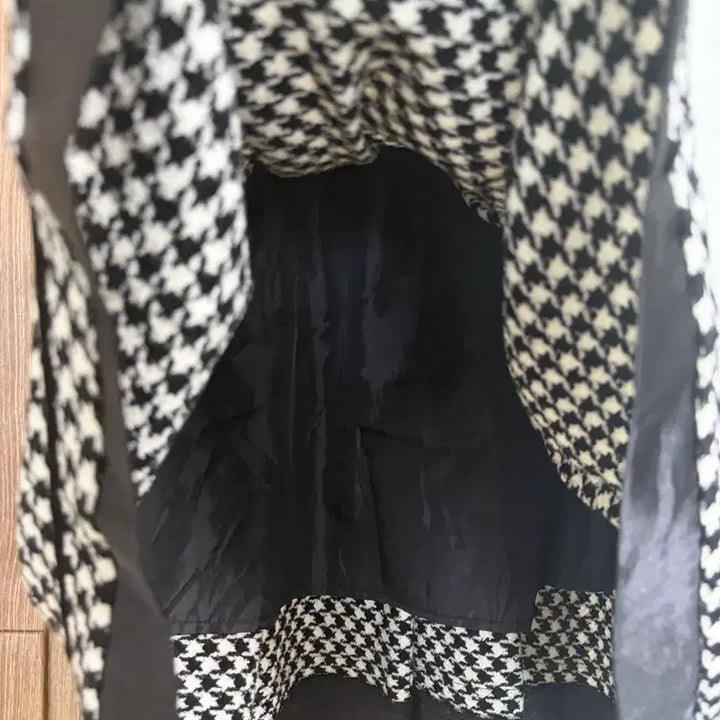 [BUNJANG] Houndstooth Check Pleated Skirt / 하운드투스 체크 플리츠 스커트
