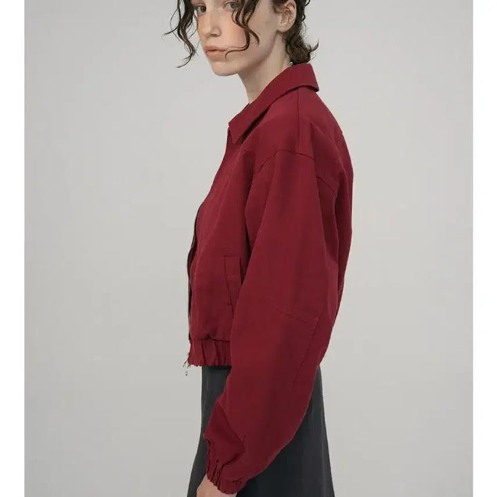 [BUNJANG] Hunch Crop Cotton Blouson Jacket / (새상품)헌치 크롭 코튼 블루종 자켓