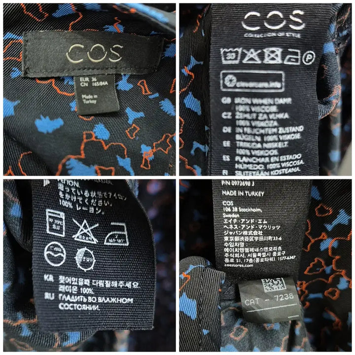 [BUNJANG] COS Rayon Floral Long Dress / 코스 레이온 롱 원피스