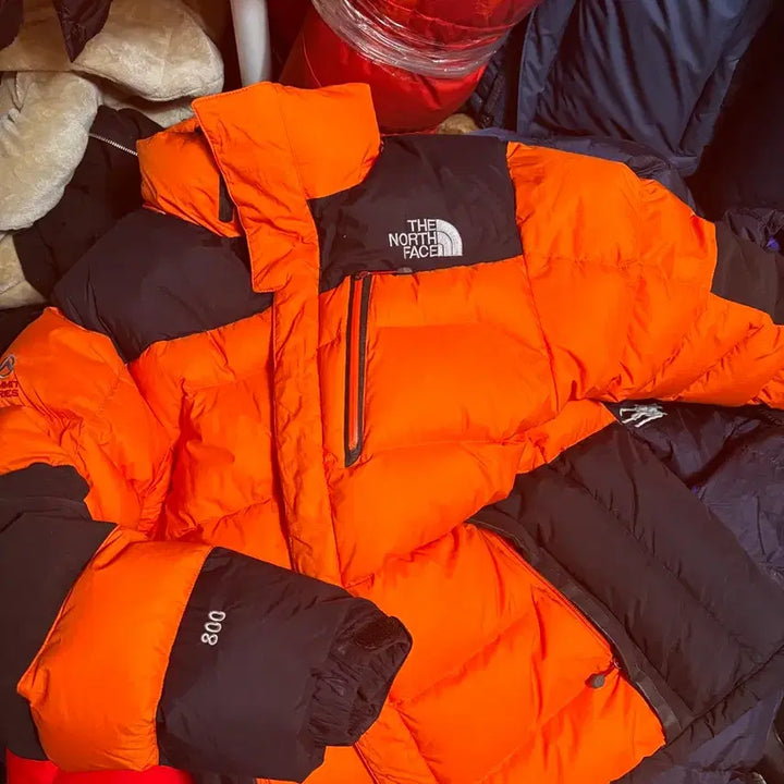 [BUNJANG] The North Face Summit 800 Orange Puffer Jacket / 노스페이스 써미트 오렌지 800 s