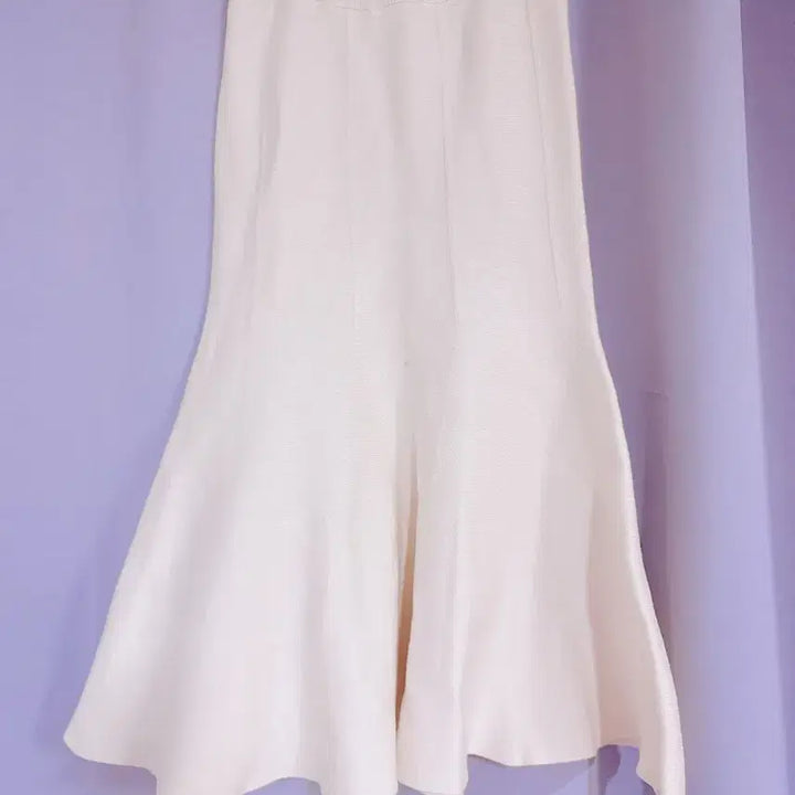 [BUNJANG] Ivory Knit Mermaid Skirt / 아이보리 니트 머메이드 스커트