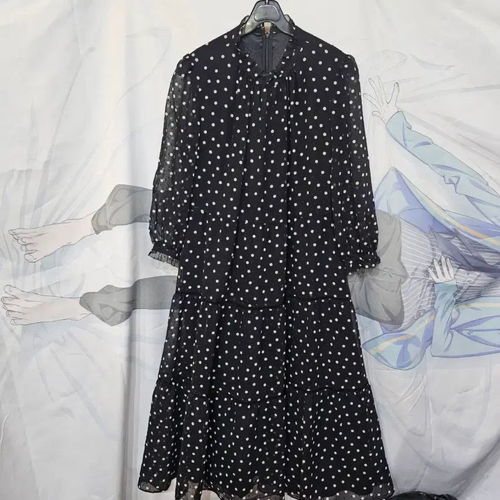 [BUNJANG] Imported Dot Chiffon Dress / 수입 도트 쉬폰원피스