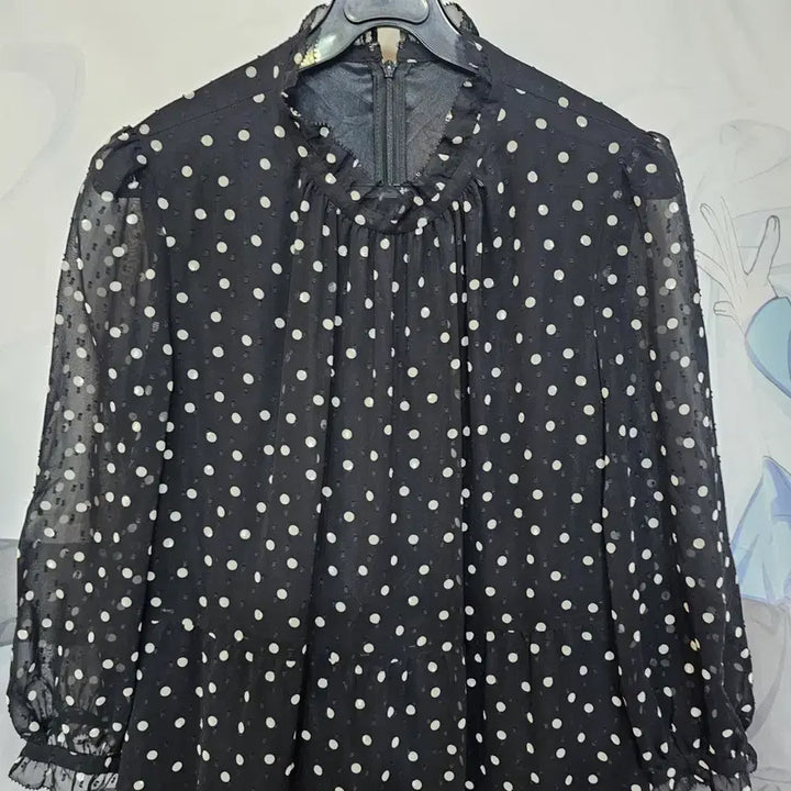 [BUNJANG] Imported Dot Chiffon Dress / 수입 도트 쉬폰원피스