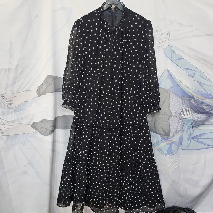 [BUNJANG] Imported Dot Chiffon Dress / 수입 도트 쉬폰원피스