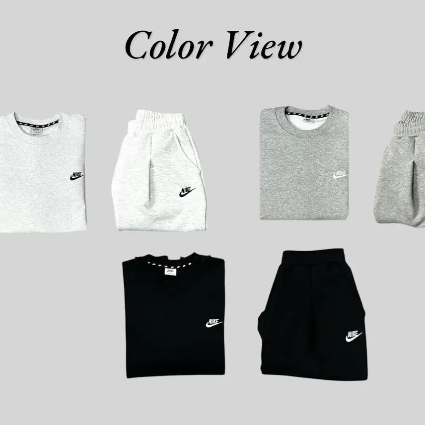 [BUNJANG] Nike Men's Sweatshirt and Shorts Set / 나이키 맨투맨 반바지 세트