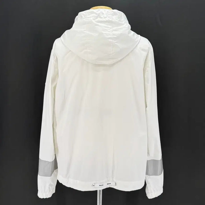 [BUNJANG] Moncler Big Logo Windbreaker Hooded Jacket - White / [2사이즈] 몽클레어 빅로고 바람막이 후드 자켓 화이트