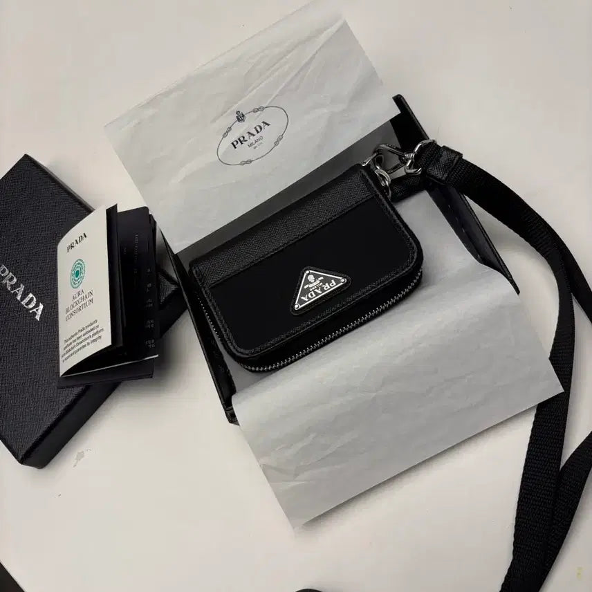 [BUNJANG] Prada Re-Nylon Saffiano Card Wallet / 프라다 리나일론 사피아노 지갑