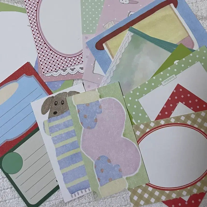 [BUNJANG] Assorted Character Sticker Pack / 인물 캐릭터 씰스티커 + 모조지 , 떡메 다꾸 랜덤팩