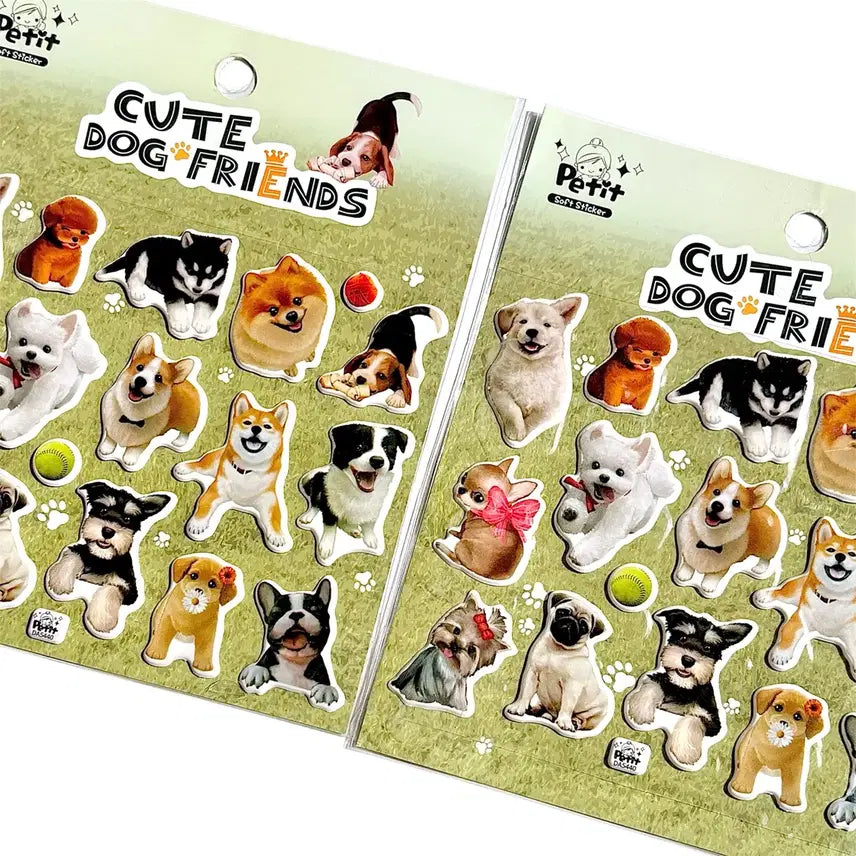 [BUNJANG] Dog 3D Sticker / 강아지 도그 입체 스티커