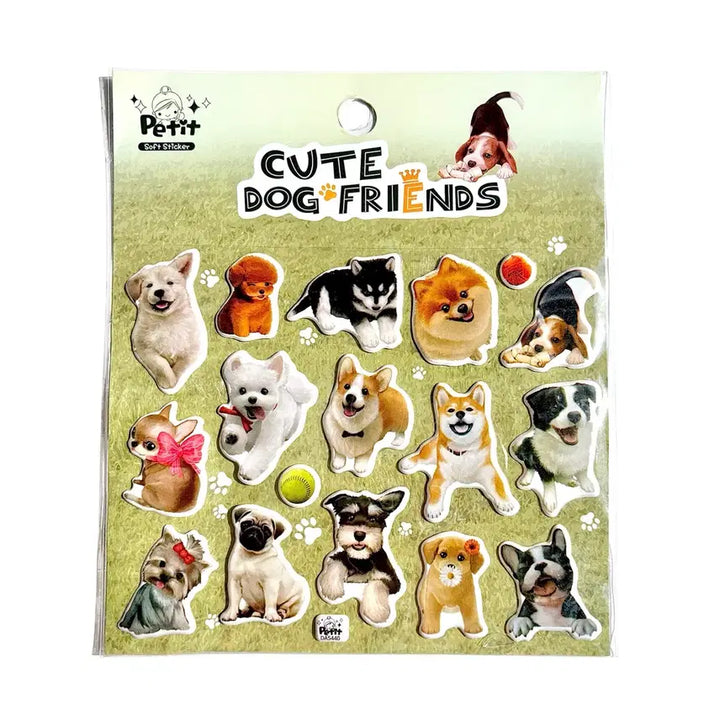 [BUNJANG] Dog 3D Sticker / 강아지 도그 입체 스티커