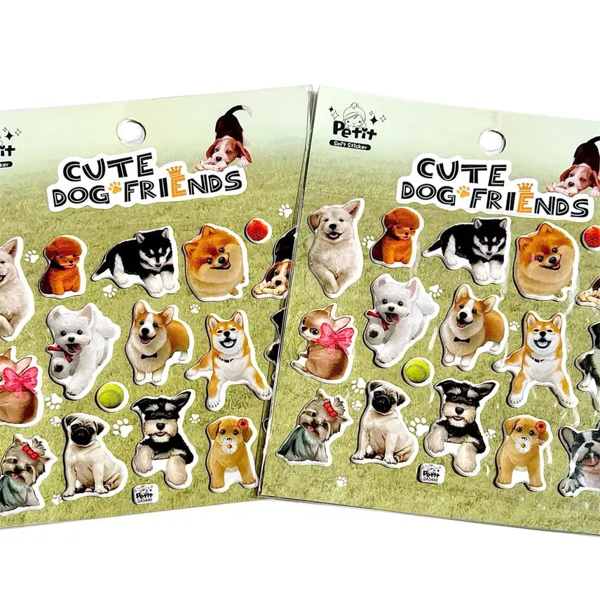 [BUNJANG] Dog 3D Sticker / 강아지 도그 입체 스티커