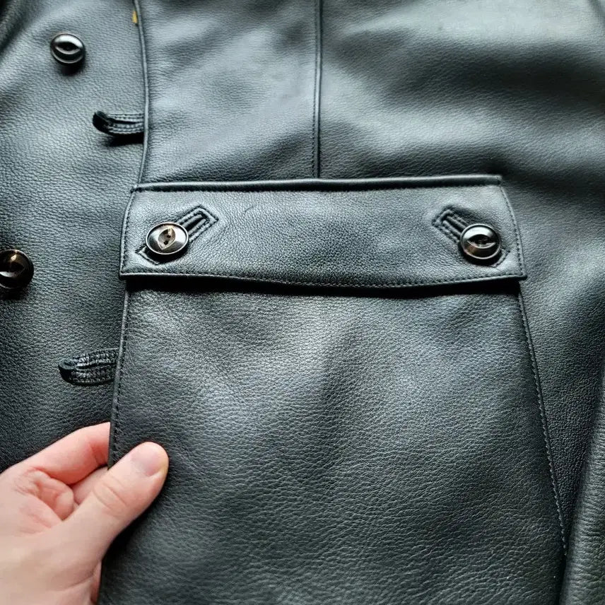 [BUNJANG] Veluokldly Swedish Military Motorcycle Leather Jacket / veluokldly 스웨덴군 모터사이클 가죽자켓 팝니다 중홀랜드