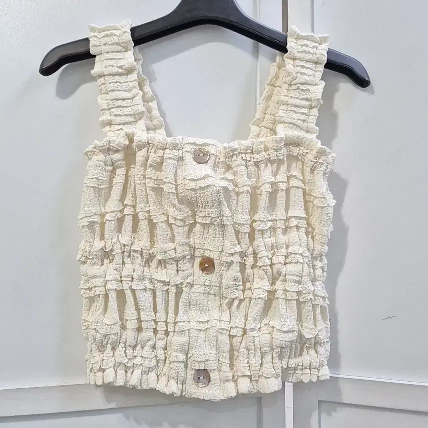 [BUNJANG] LeeSobee Tank Top & Ruffle Mini Skirt Set / 이소비 나시탑&캉캉스커트 셋업