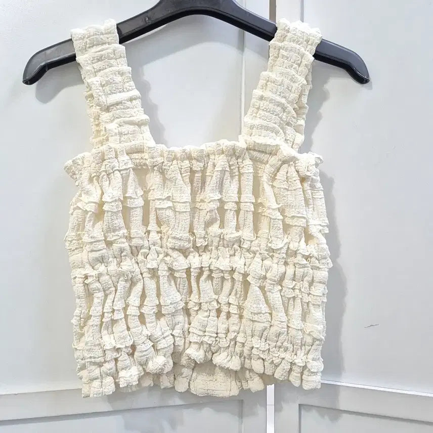 [BUNJANG] LeeSobee Tank Top & Ruffle Mini Skirt Set / 이소비 나시탑&캉캉스커트 셋업