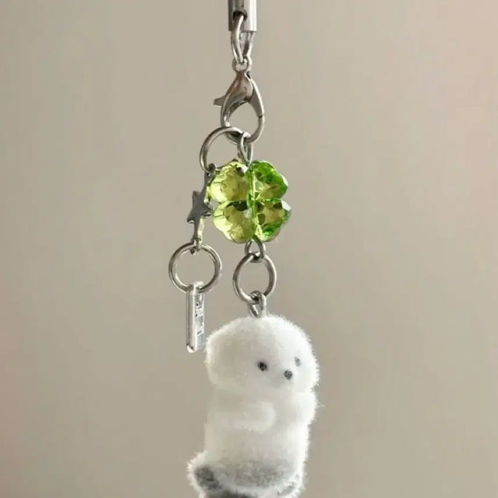 [BUNJANG] Flocking Keychain Set / 후로킹키링