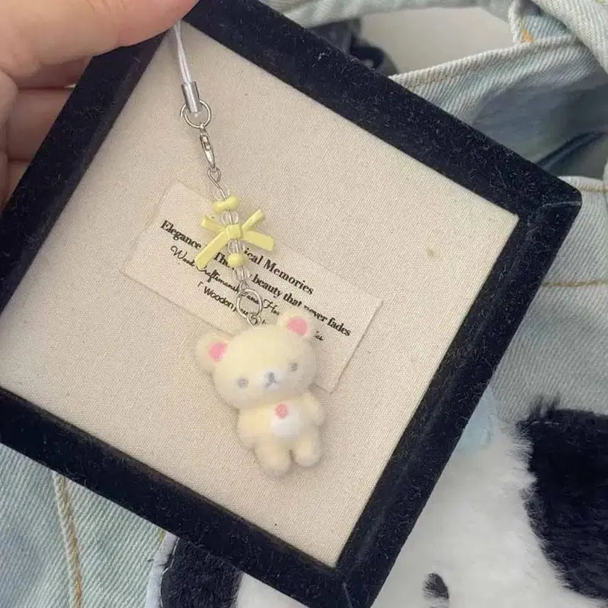 [BUNJANG] Flocking Keychain Set / 후로킹키링