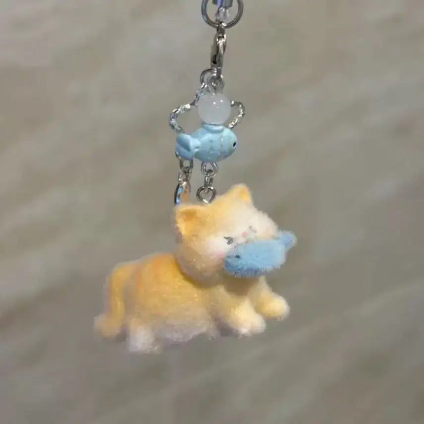 [BUNJANG] Flocking Keychain Set / 후로킹키링