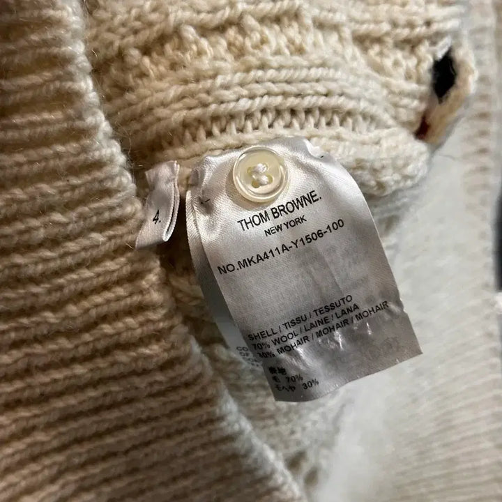 [BUNJANG] Thom Browne Aran Cable Knit Sweater / 25fw 톰브라운 아란케이블 니트 4사이즈