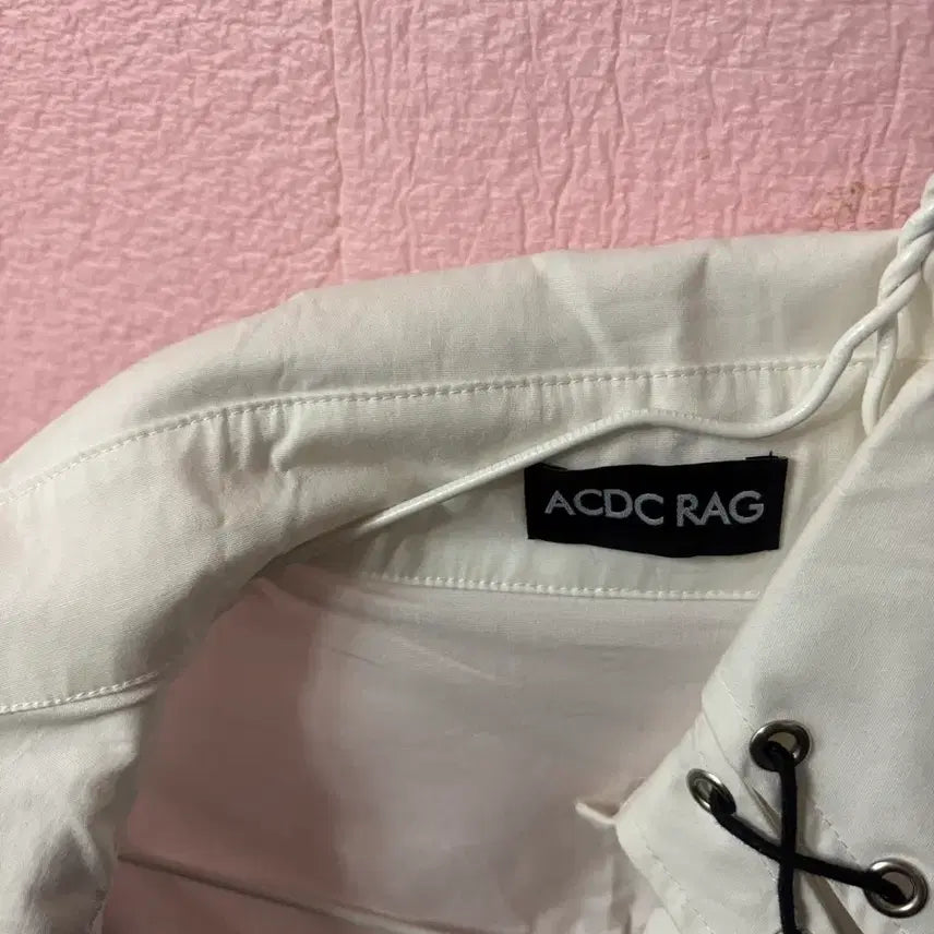 [BUNJANG] ACDC RAG White Lapel Shirt Blouse / ACDC RAG 투 라펠 셔츠 블라우스 고스로리 서브컬쳐