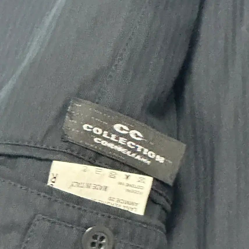 [BUNJANG] Corneliani Men's Dark Gray Hidden Button Jacket / 꼬르넬리아니 남성 다크그레이 히든버튼 자켓