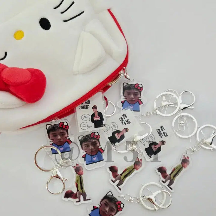 [BUNJANG] Park Jihoon &amp; Lee Junyoung Acrylic Transparent Keyring / 박지훈 / 이준영 배우님 아크릴 투명 키링