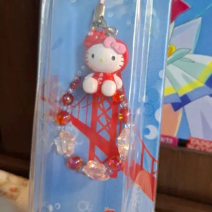 [BUNJANG] Akashi Hello Kitty Octopus Strap Keyring / 일본 아카시 한정 헬로키티 문어 스트랩 키링