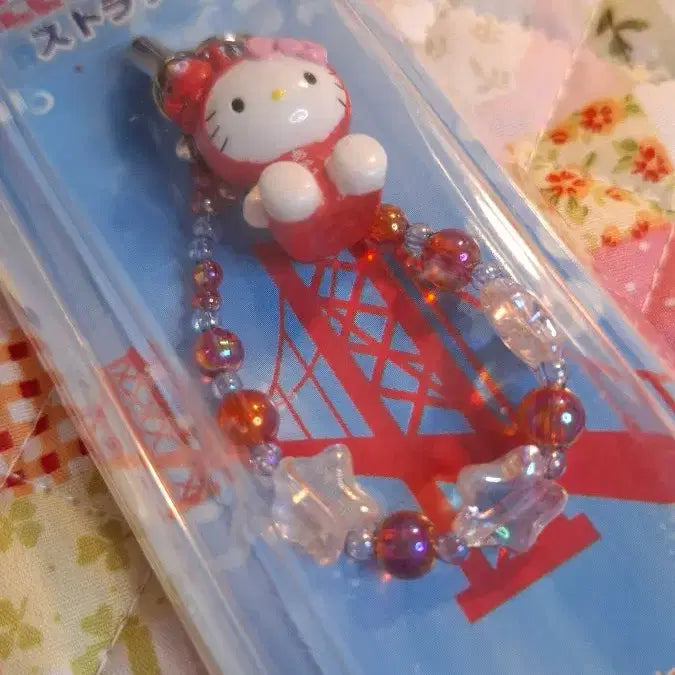 [BUNJANG] Akashi Hello Kitty Octopus Strap Keyring / 일본 아카시 한정 헬로키티 문어 스트랩 키링