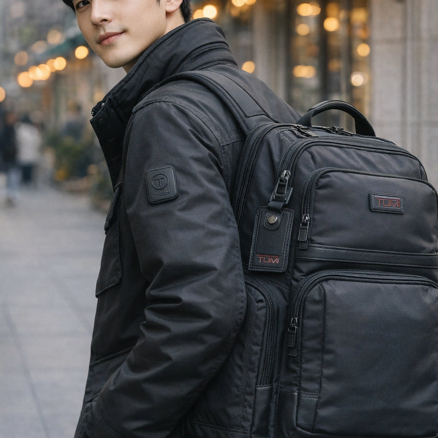 [BUNJANG] TUMI T-Tech Black Tech Jacket / 튜미는 원단이 반칙이여 남자 블랙 테크 자켓