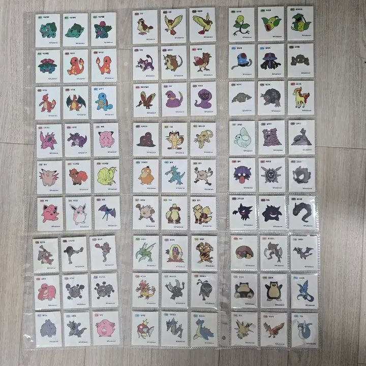 [BUNJANG] Pokemon 1st Generation 159 Sticker Set / 포켓몬 띠부씰 1세대 159종