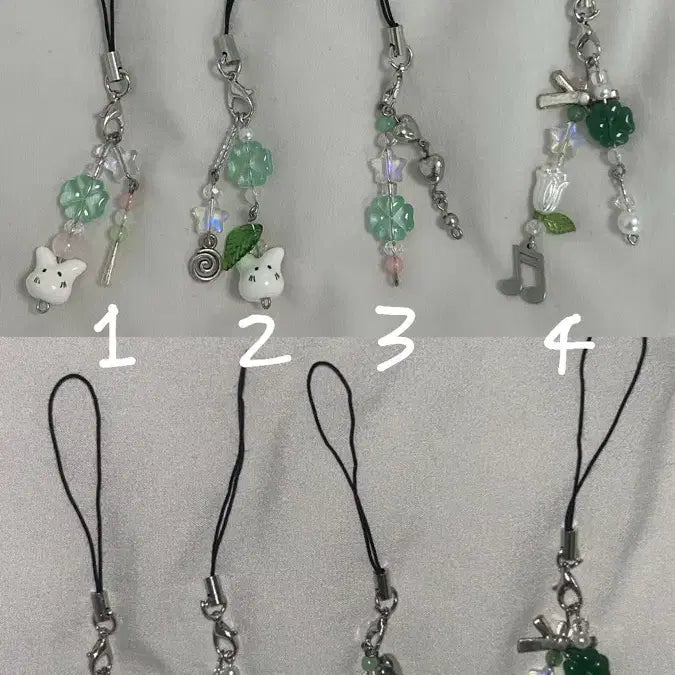 [BUNJANG] Handmade Beaded Keychain Collection Y2K Style / 핸드메이드 비즈키링 모음 y2k