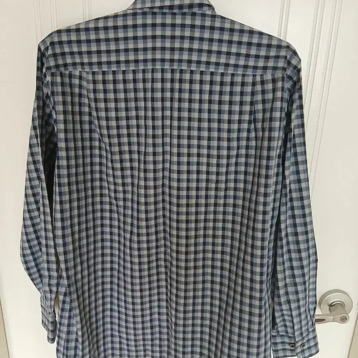 [BUNJANG] Daks Check Long Sleeve Shirt / 닥스 남방 체크 긴팔 셔츠   100