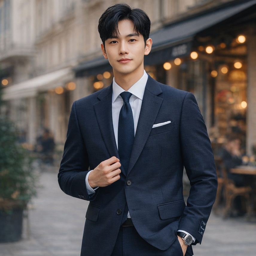 [BUNJANG] ZIO SONGZIO Dark Navy Two-Button Single Jacket / 지오송지오 다크 네이비 투버튼 싱글 자켓