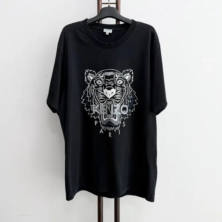 [BUNJANG] KENZO Black Tiger Embroidered T-shirt / 정품 KENZO 겐조 블랙 타이거 반팔 티셔츠