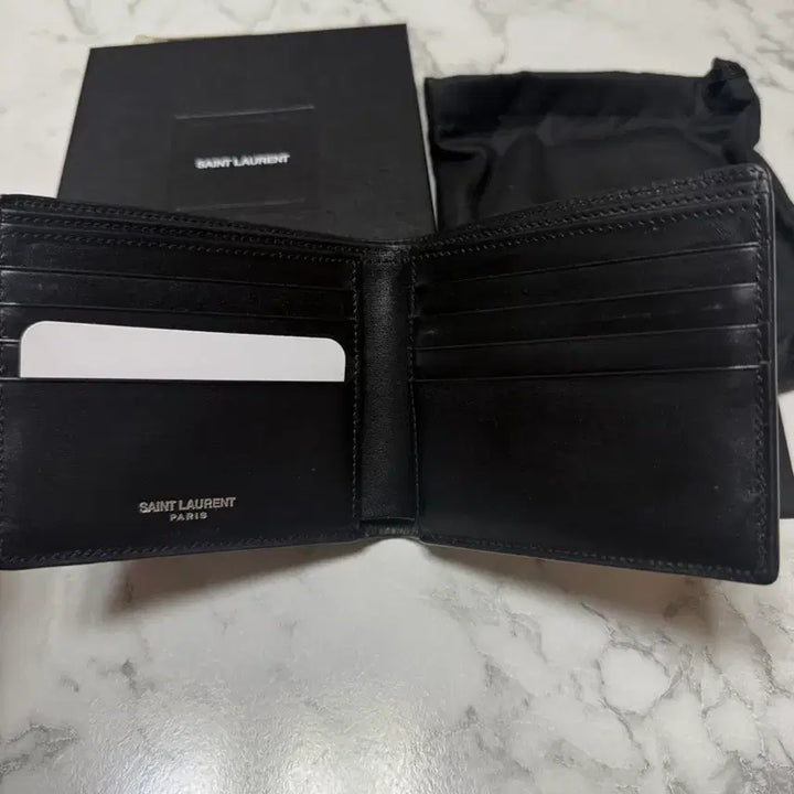 [BUNJANG] Saint Laurent Card Wallet / 생로랑 모노그램 카프스킨 반지갑