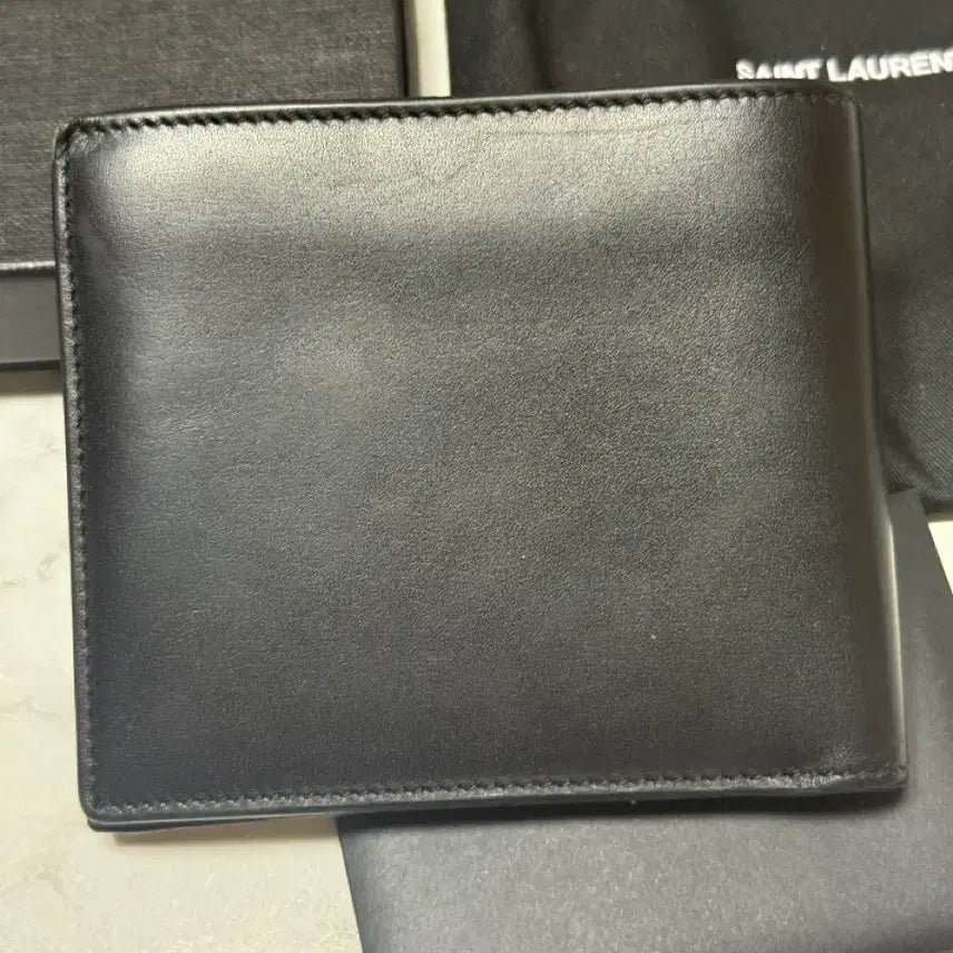 [BUNJANG] Saint Laurent Card Wallet / 생로랑 모노그램 카프스킨 반지갑