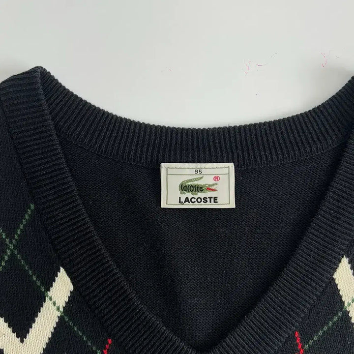 [SOLD OUT] Lacoste 라코스테 다크네이비 아가일 니트 베스트
