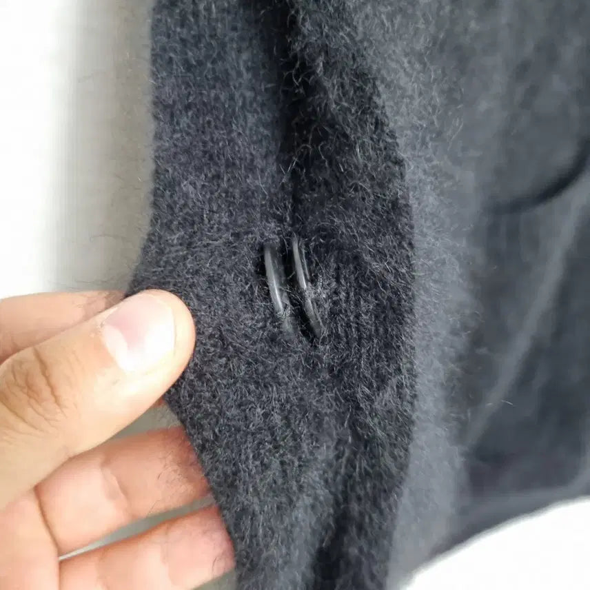 [BUNJANG] SJ Wan-i Raccoon Fur Polo Knit Sweater / SJ와니 너구리털 폴라니트 여Fㅡ0226