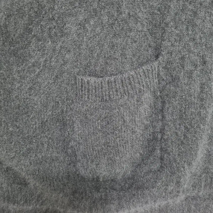 [BUNJANG] SJ Wan-i Raccoon Fur Polo Knit Sweater / SJ와니 너구리털 폴라니트 여Fㅡ0226