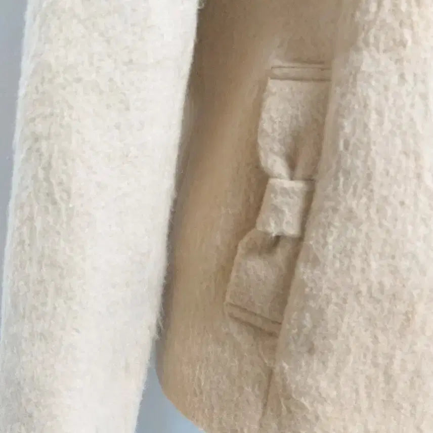 [BUNJANG] Latte Gyaru Ribbon Coat Hoodie Pinter / 라떼갸루 리본코트 후드집업 핀터깔